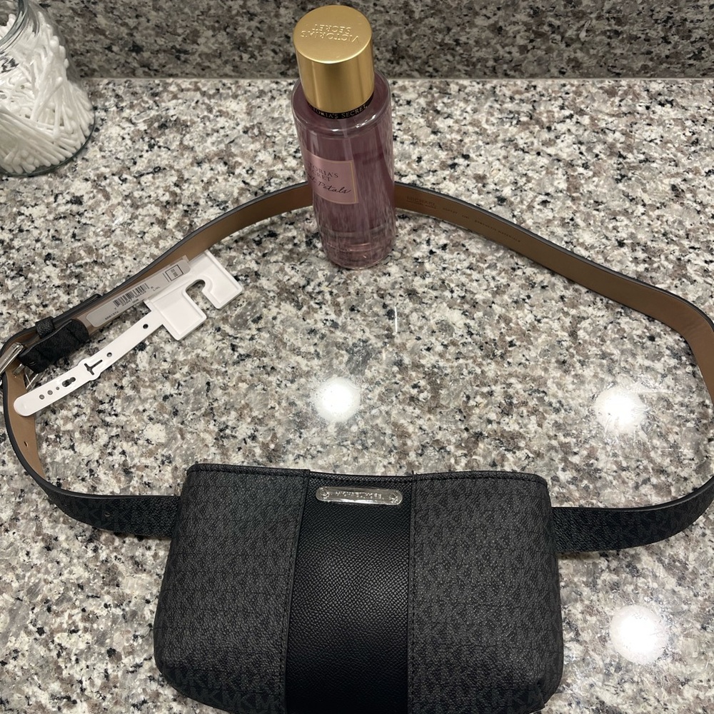 Stylish Black belt Bag  L/ XL